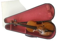 Handmade Childrens Play Violin Needs work And Strings No Bow Included