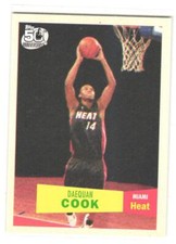 2007-08 Topps Daequan Cook #131 1957-58 Variations