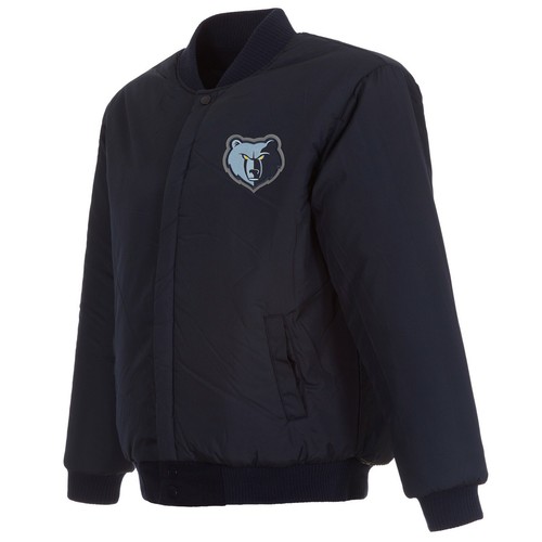 NBA Memphis Grizzlies JH Design Wollwendejacke mit Patches Logo - Bild 5 von 6