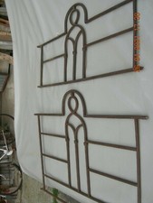 LETTO IN FERRO BATTUTO-INIZ. '800- ( TESTATA E PEDIERA )