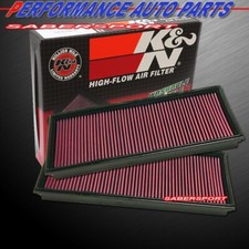 Two K&N 33-2857 Air Intake Filters for 2002-2018 Porsche Cayenne V8 & More