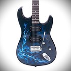 Blue 39" Full-Size Electric Guitar Starter Package w/ Lightning Finish Unbranded