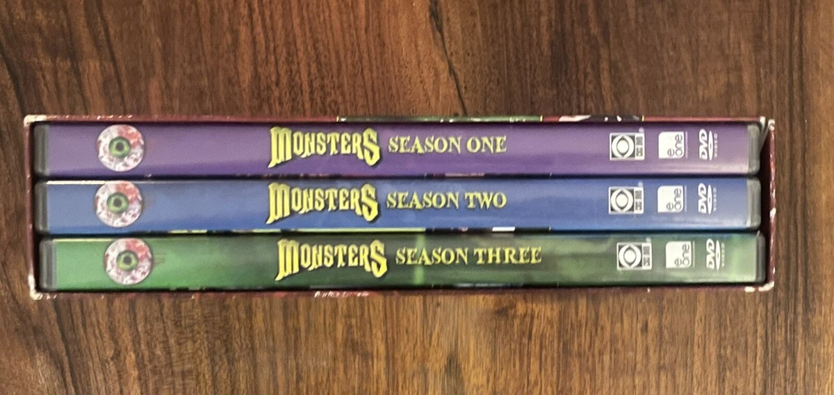 Monsters: The Complete Series (DVD, 2014, 9-Disc Set) RARE! (Missing ONE disk) Monsters: The Complete Series (DVD, 2014, 9-Disc Set) RARE! (Missing ONE disk)