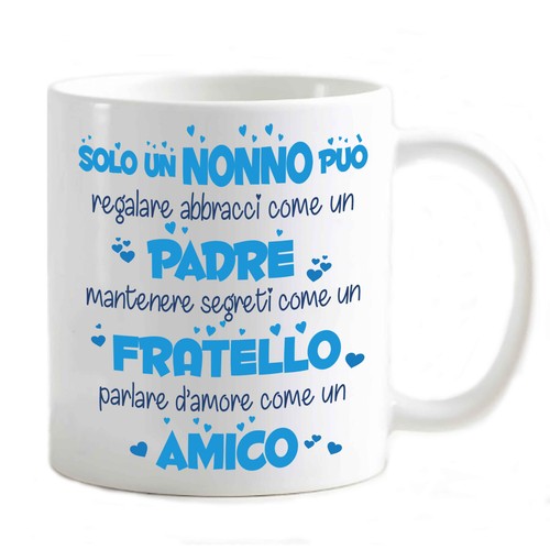 Tazza personalizzata abbracci Nonna Zia Madrina Madre Sorella Amica NATALE - Foto 4 di 34