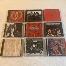 1970's Rock  CDs   Eagles Journey U2 Starship CCR Lennon Allman Bros.   Lot of 9