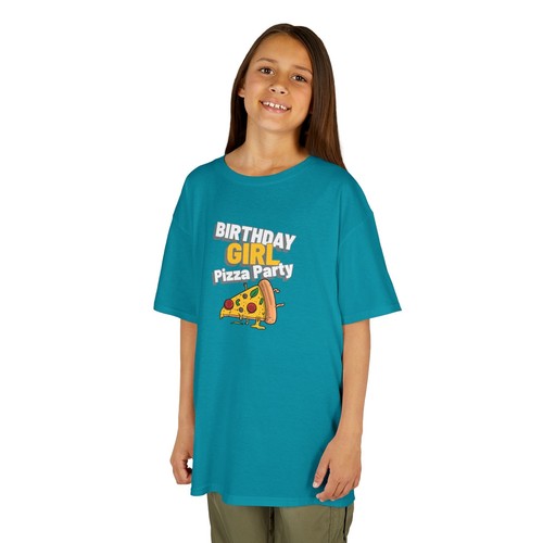 Birthday Girl Pizza Party Kid Child's Children Happy Fun Funny Tee T-Shirt Gift - Picture 15 of 26