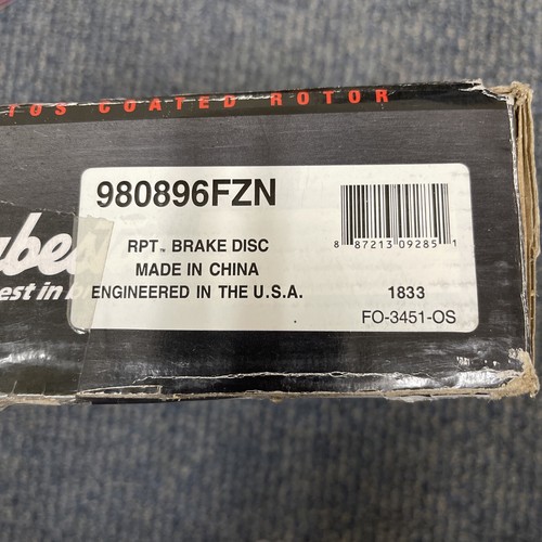 Disc Brake Rotor Geomet Coated Rotor Rear Raybestos 980896FZN (58411-3S100) - Picture 3 of 5