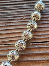 18mm Metallic Silver Round Bead Strand by hildie & jo #10207322
