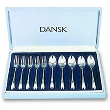 DANSK 587660 Danck Coffee Spoon & Flavor Fork TORUN Set of 10 Factory Sealed JP