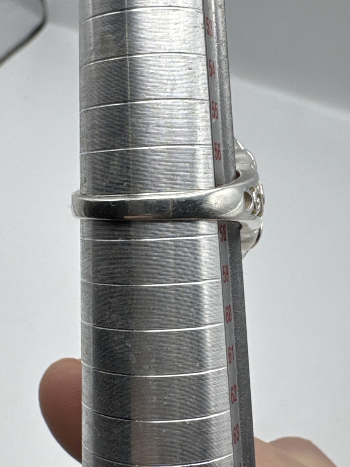 Sterling Silver Burmese Ruby Cluster Ring Size 8 … - image 5