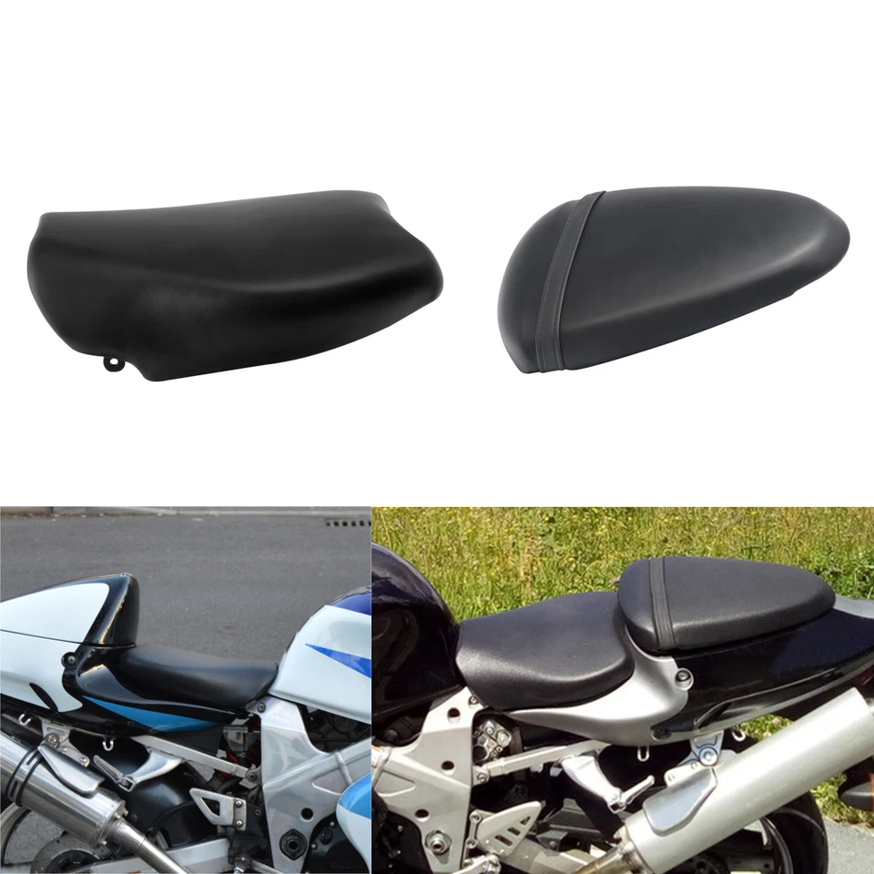 Assento dianteiro para motorista e passageiro traseiro adequado para SUZUKI TL1000R 1998-2003 1999 preto - Imagem 2 de 4