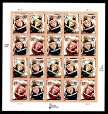U.S. #3883-3886  CHRISTMAS ORNIMENTS  PANE 20  OGNH - VF - CV $25.00  (E#719)