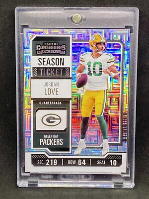 Jordan Love RARE MOJO REFRACTOR INVESTMENT CARD SSP PANINI PACKERS MVP MINT