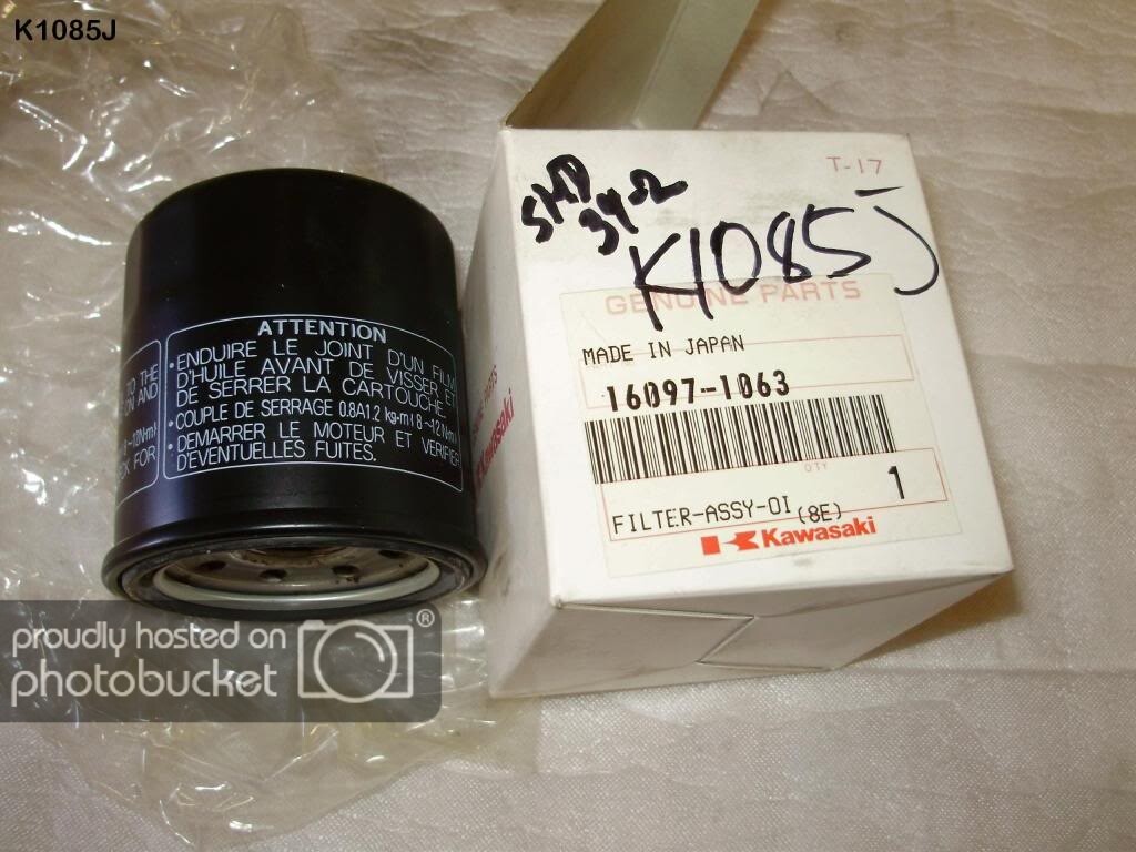KAWASAKI BAYOU 400 93 94 OIL FILTER ASSEMBLY GENUINE 160971063 NEW