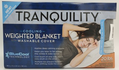 BRAND NEW Tranquility 20lb Cooling Weighted Blanket With Washable Cover