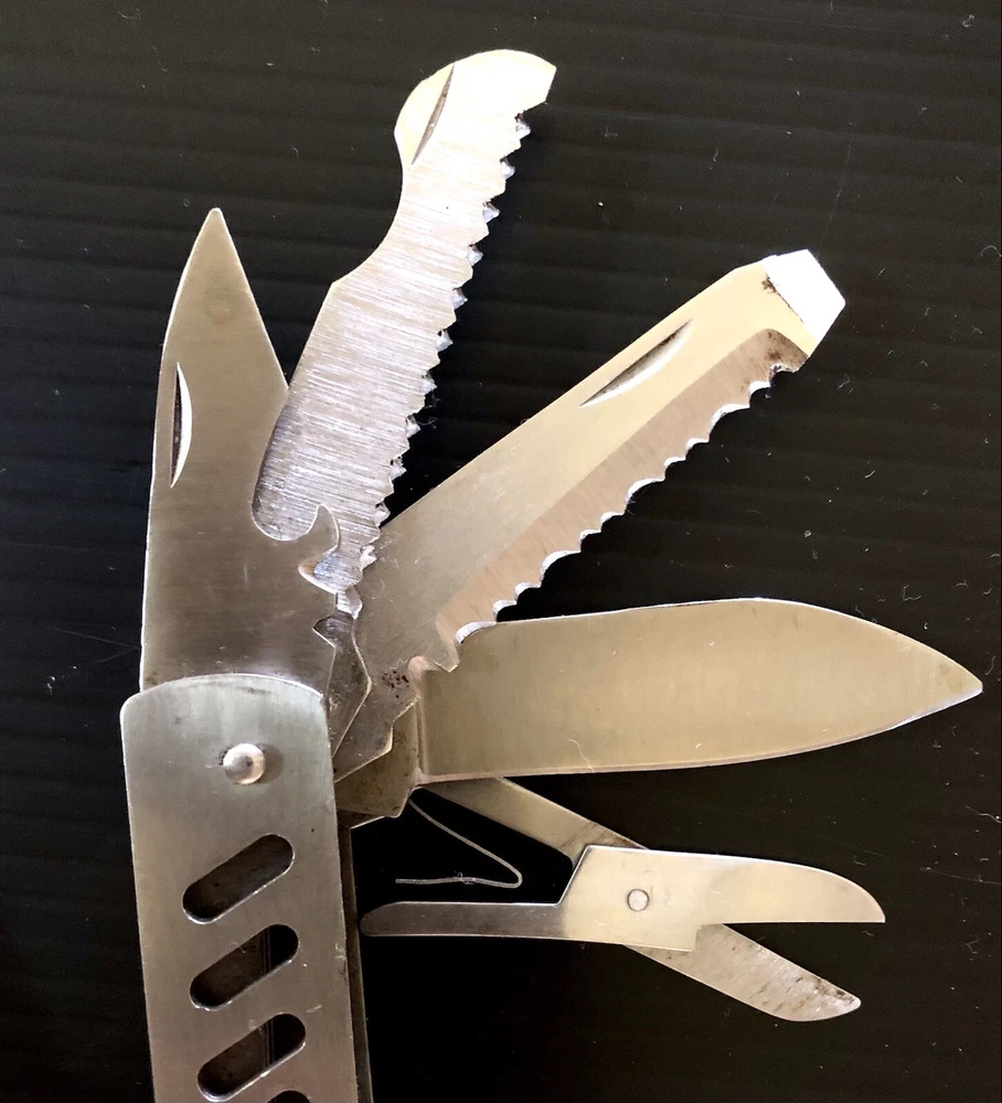 Multi Tool Stainless Steel Heavy Constructed 9 In 1 Pocket Size