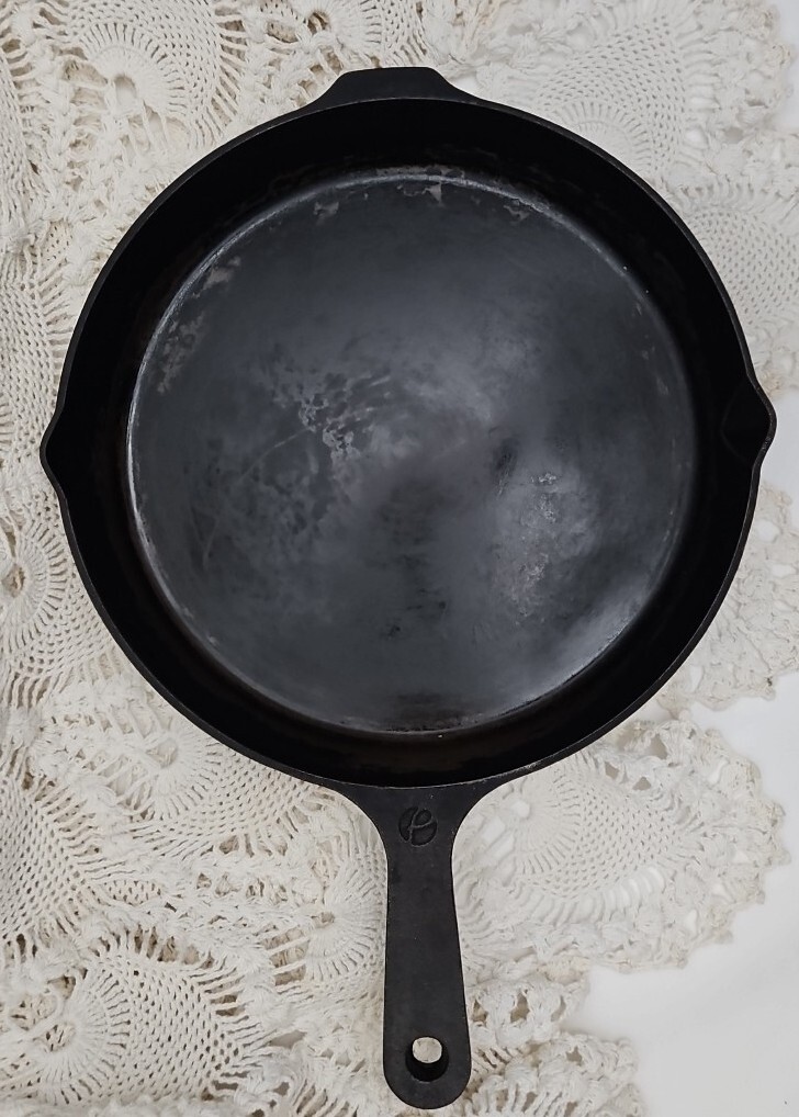 Prepd Cast Iron Skillets Pan 10" Vintage REFURBISHED SEASONED & READY