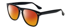 Isaac Mizrahi IM88-10 Unisex Classic Polarized Sunglasses in Midnight Black 57mm