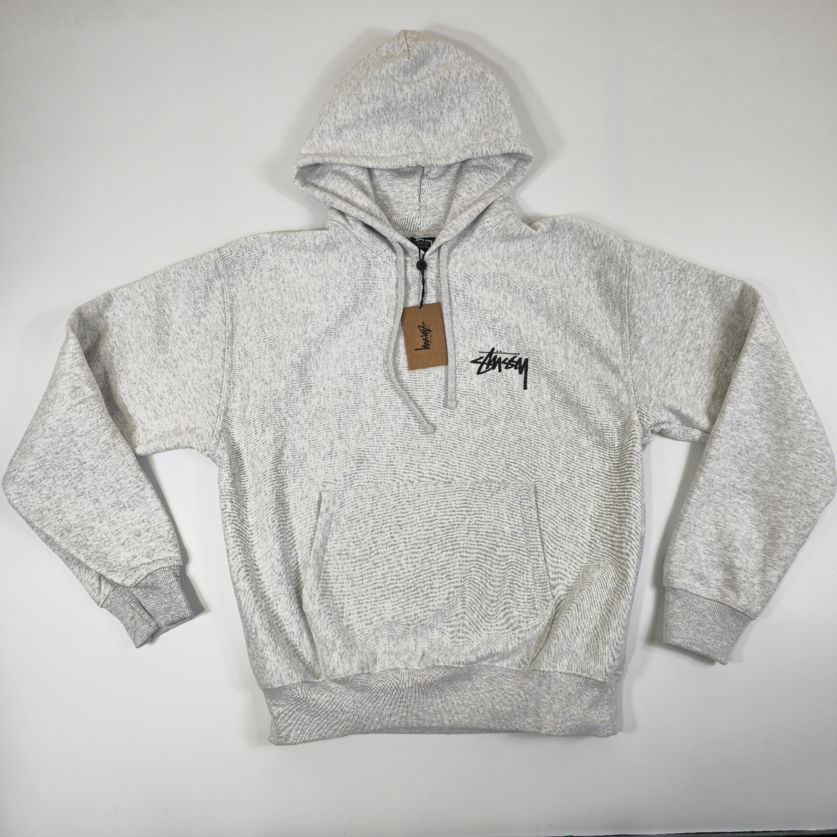 Stussy Classic Dot Hoodie Ash Heather Grey | eBay UK