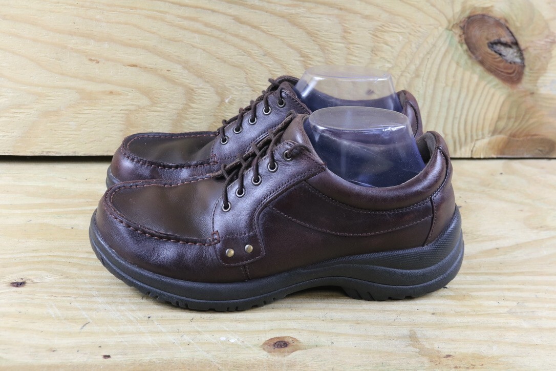 Dansko Mens 8 Shoes Brown Leather Wyatt 41 Oxfords Slip On 