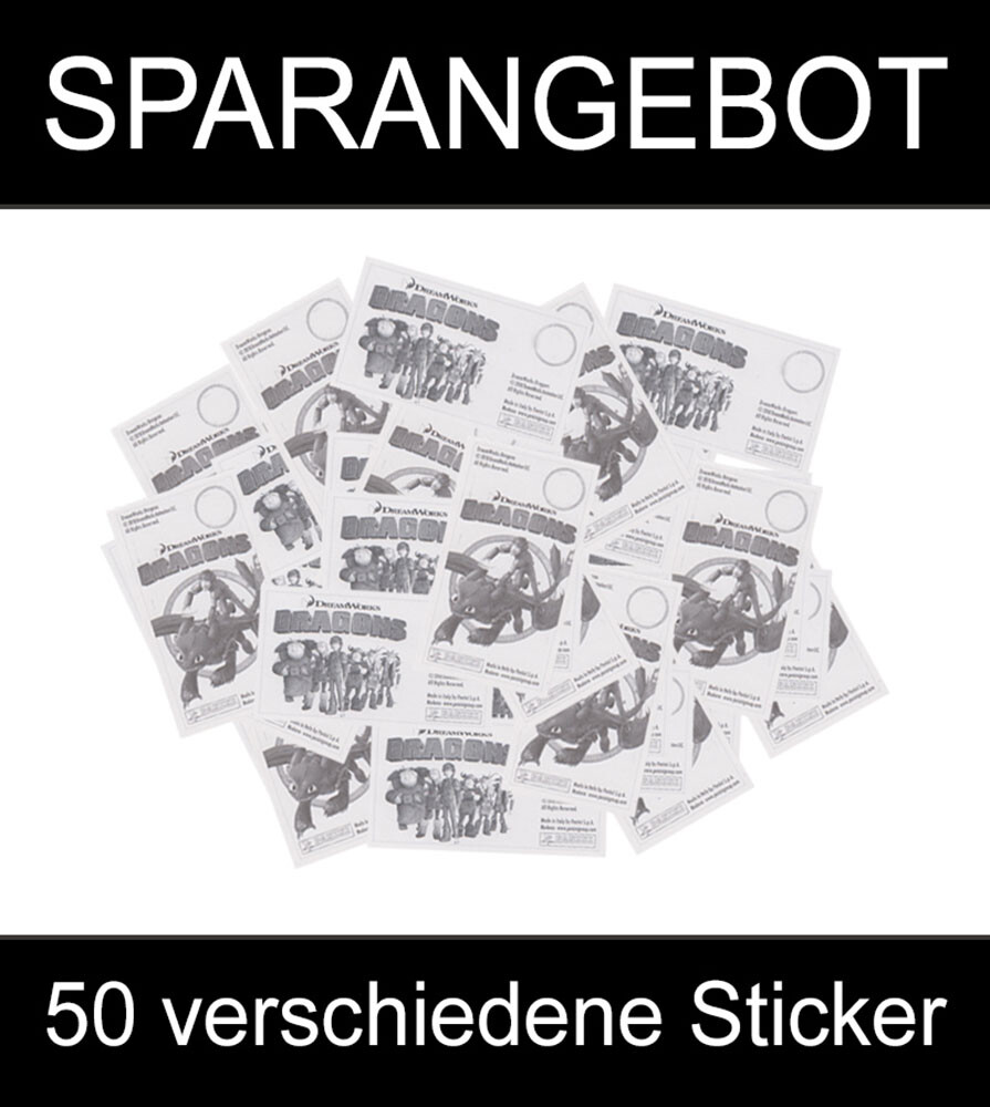 Panini - Dragons - Die Chroniken - Sammelsticker - 50 Verschiedene