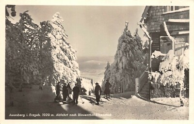 Auersberg I. Erzgeb. Departure to Blauenthal-Eibenstock postcard postcard