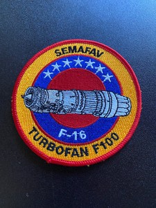 Venezuelan AF Engine F-16 F100 Shop Patch  SEMAFAV