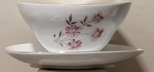 Mitterteich Bavaria Gravy Boat or Sauce Bowl with attached Underplate