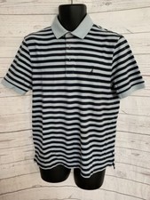 Nautica Performance Deck Shirt Classic Fit Polo Shirt Striped Size M Medium