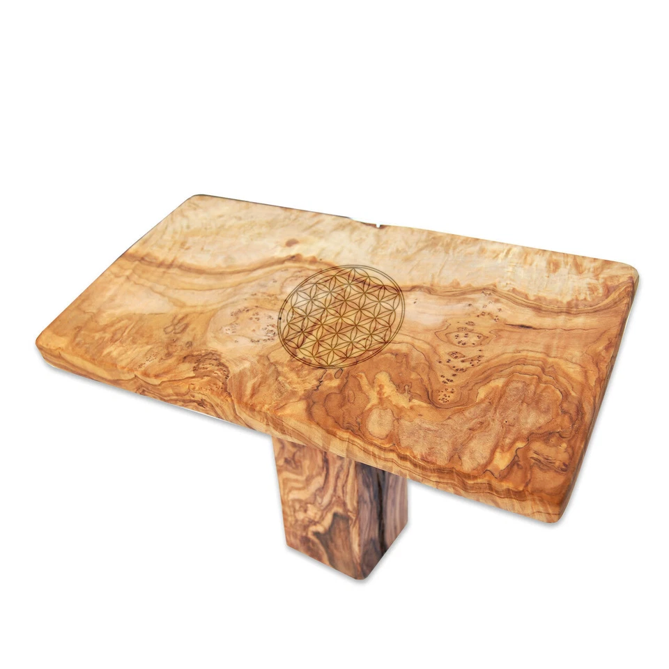 D.O.M.Meditationshocker Bank for Fersensitz from Olive Wood