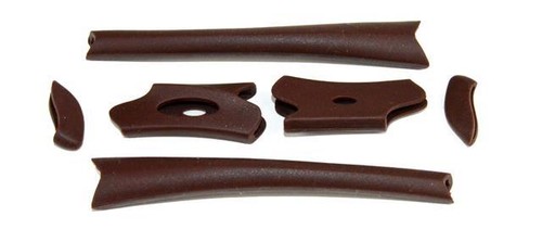 NUEVOS CALCETINES DE OREJAS DE GOMA ROOTBEER PARA CHAQUETA FLAK OAKLEY GAFAS DE SOL - Imagen 2 de 4