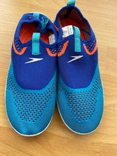 NEW Junior Boy Girl Speedo Blue  Orange Mesh Water Aqua Shoes Size  Small S 5
