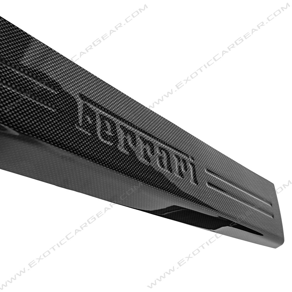 Ferrari 812 Carbon Fiber Door Sills With Embossed "Ferrari" Script 