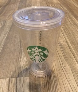 clear plastic starbucks cup