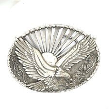 VTG 2001 EJC USA Flying Eagle w/ Sun Large Belt Buckle 70