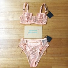 ❣️ Shannon Peach Set 10DD + Brief Small Bra Honey Birdette 32DD ❣️