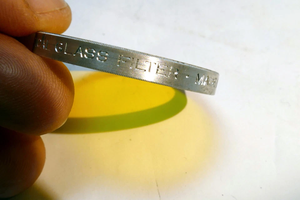 ARGUS Yellow 2 Filter series 6 VI made in USA LY Optical Glass 41mm - Image 2 of 4