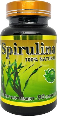 Productos El Colibri Spirulina 100% Natural 800mg 90 Capsules