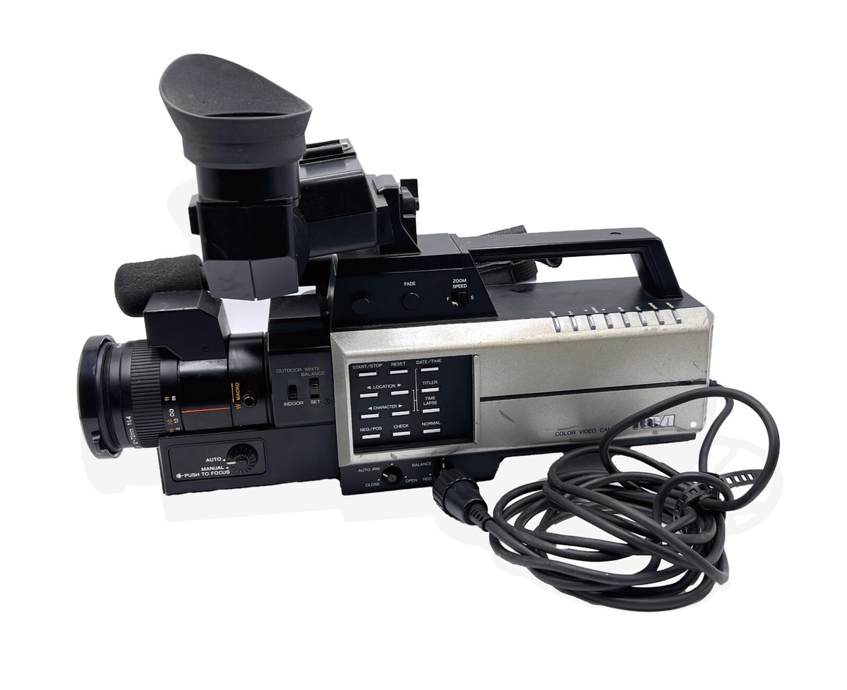 1984 RCA Color Video Camera w/ Viewfinder (CC017 1984 RCA Color Video Camera w/ Viewfinder (CC017