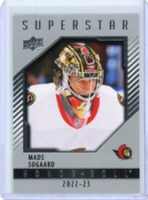 2022-23 Upper Deck Mads Sogaard Honor Roll Superstar Rookie - Ottawa Senators