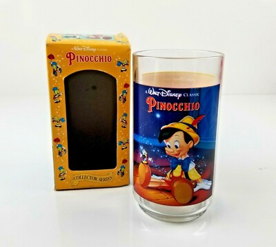1994 Burger King Coca Cola Disney Classic Collector Series Glass Pinocchio NEW