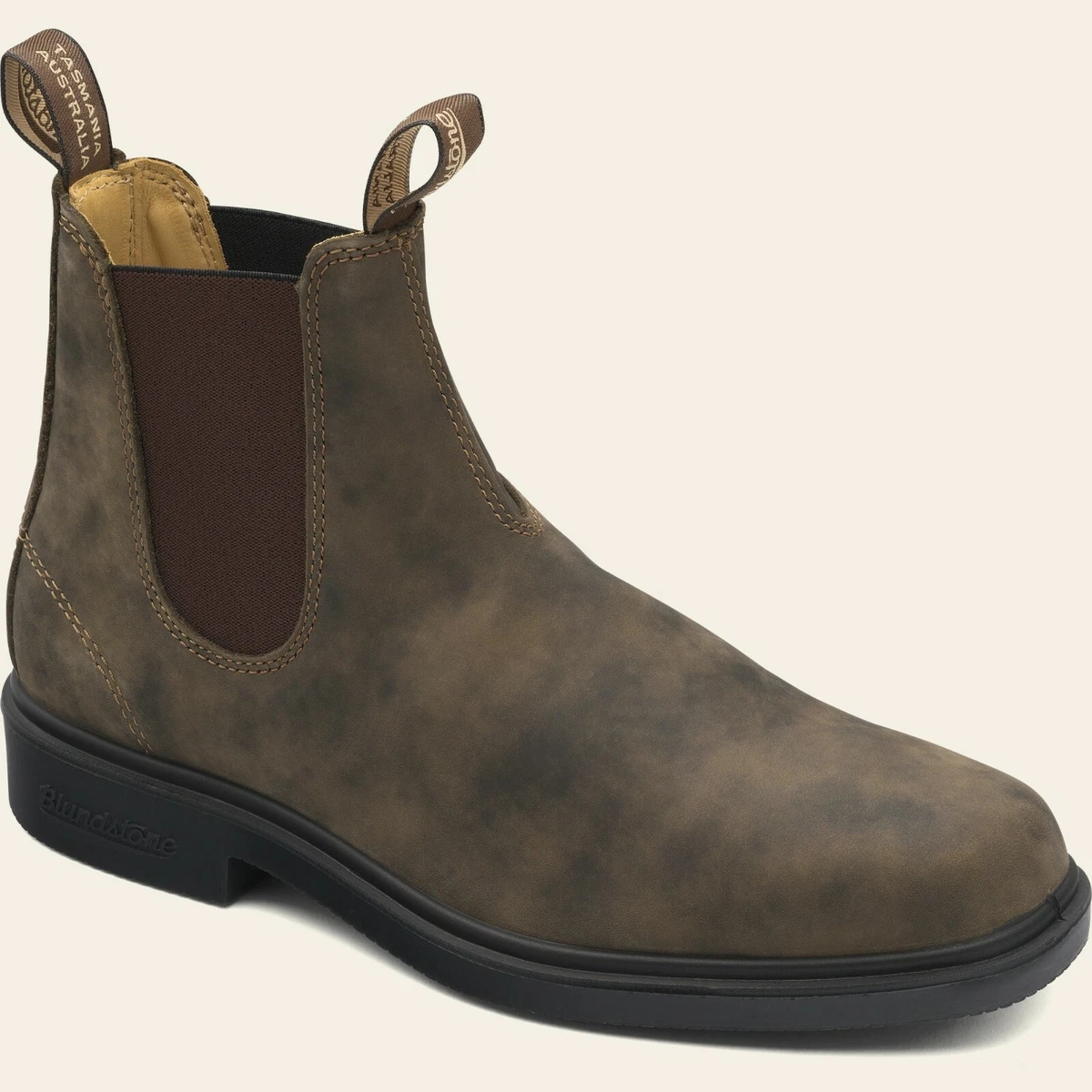 Blundstone Style 1306 Australian Chelsea Boots with Chisel Toe Rustic Brown