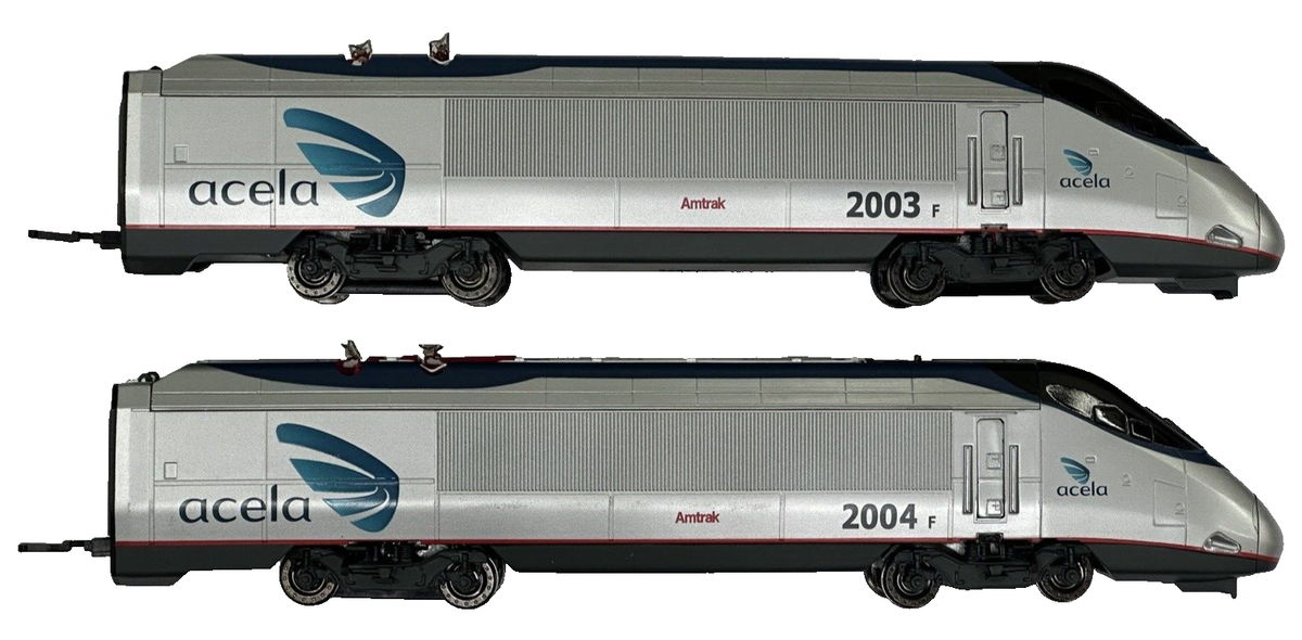 BACHMANN AMTRAK ACELA EXPRESS PASSENGER TRAIN SET HO SCALE