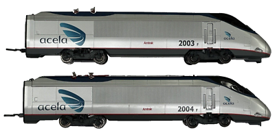 BACHMANN AMTRAK ACELA EXPRESS PASSENGER TRAIN SET HO SCALE