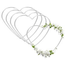 Macrame 6 Inch Heart Wreath Dream Catcher Rings Set of 5 Hoop Catcher