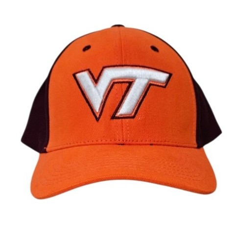 Virginia Tech VT Hokies Hat Captivating Headwear Maroon Orange Football Logo New