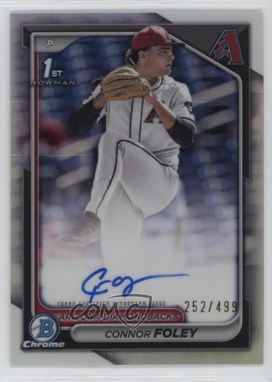 2024 Bowman Draft Chrome Prospect Refractor /499 Connor Foley #CPA-CF Auto 16zo