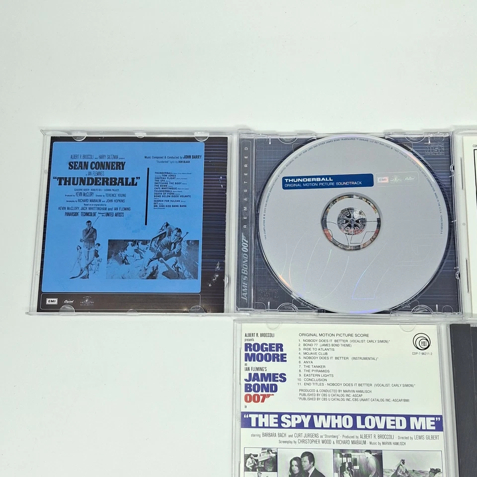 James Bond 007 3 CD Lot Thunderball The Spy Who Loved Me You Only Live Twice - Image 4 of 4