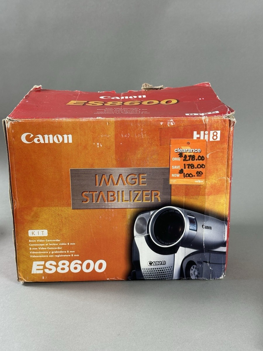 Canon ES8600 HI8 HI 8 8mm Video8 Camcorder TESTED VCR Player Video