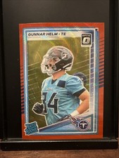 2025 Panini Donruss - Rated Rookie Gunnar Helm #371 Optic Preview Red Pandora...